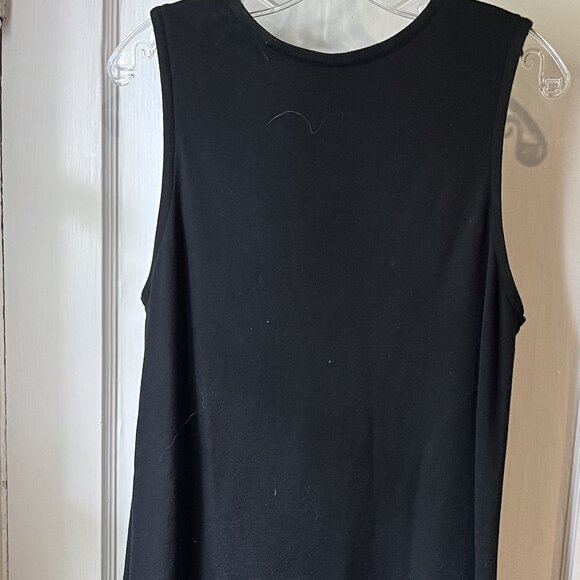 Richard and Company Womens Black Sleeveless Dress and Jacket with Dragonflies M - Picture 3 of 8